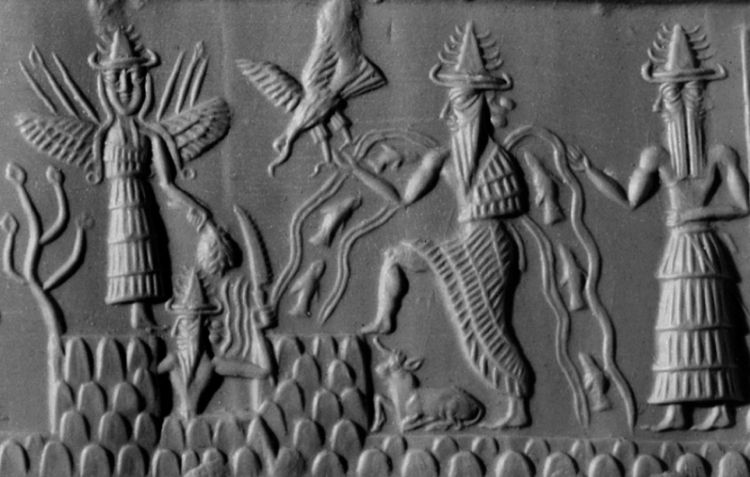 Seal impression of Mesopotamian creation story